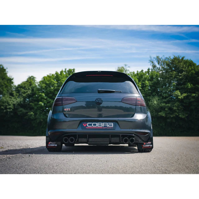 Cobra Sport VW Golf GTI (Mk7) 2.0 TSI (5G) (12-17) Quad Exit Race Rear Axle Back (back box delete) Golf R Style Performance Exhaust