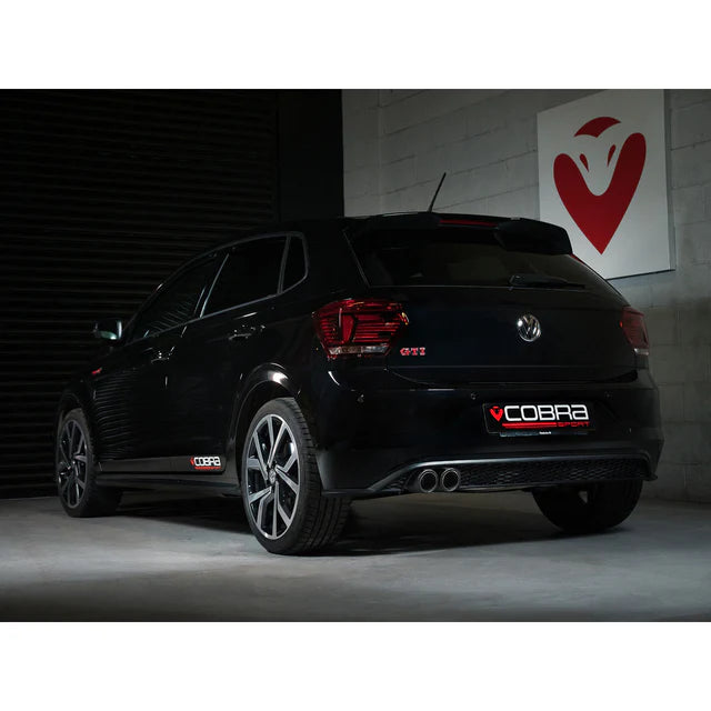 Cobra Sport VW Polo GTI (AW) Mk6 2.0 TSI (17-18 Pre-GPF Models) Venom Rear Box Delete Race Cat Back Performance Exhaust