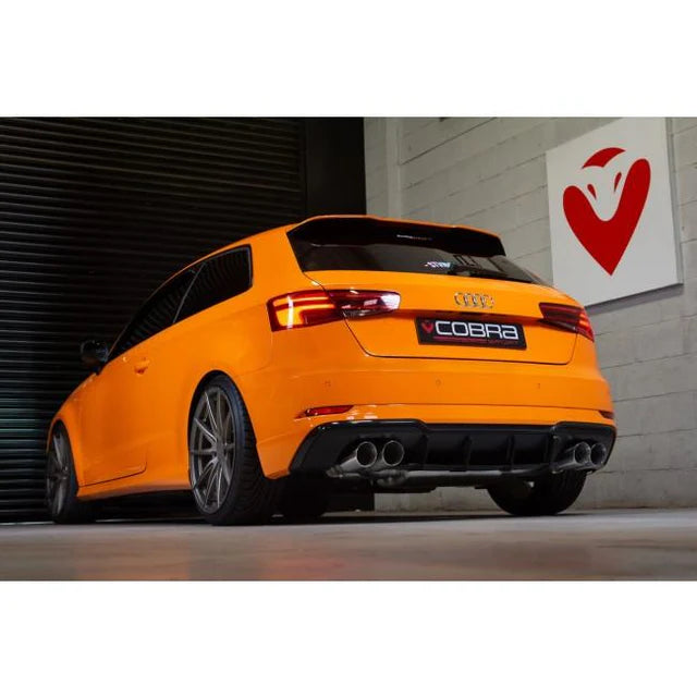 Cobra Sport Audi S3 (8V) 3 Door (Valved) (13-18) Turbo Back Performance Exhaust