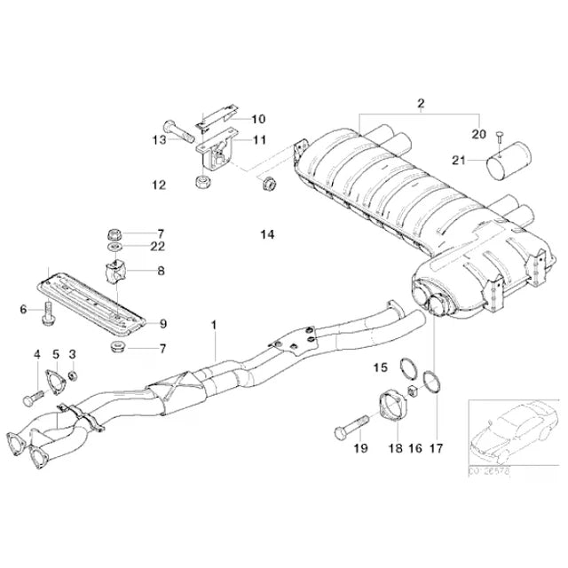 Cobra Sport BMW M3 (E46) Performance Exhaust Centre Section