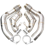 Evolve Catless Turbo Downpipes - BMW F90 M5 | F92/F93 M8