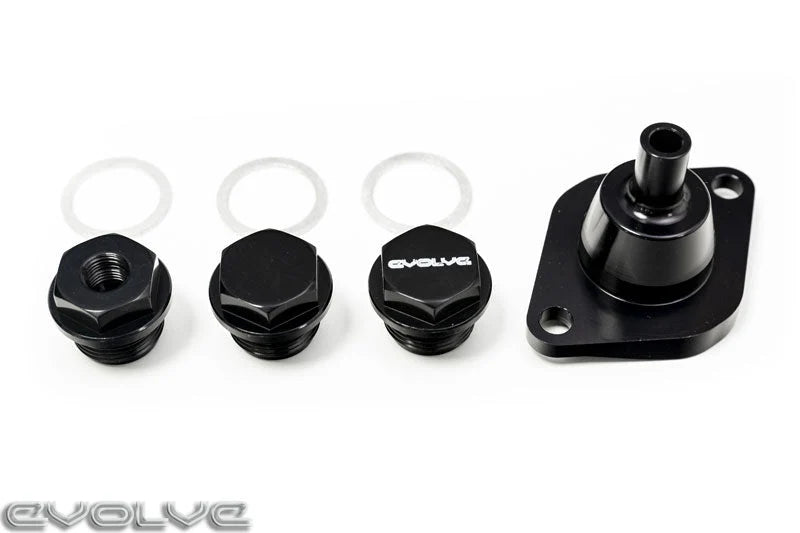 Evolve Performance Billet Oil Thermostat Cover Dress Up Kit - BMW N54 | N55 | S55